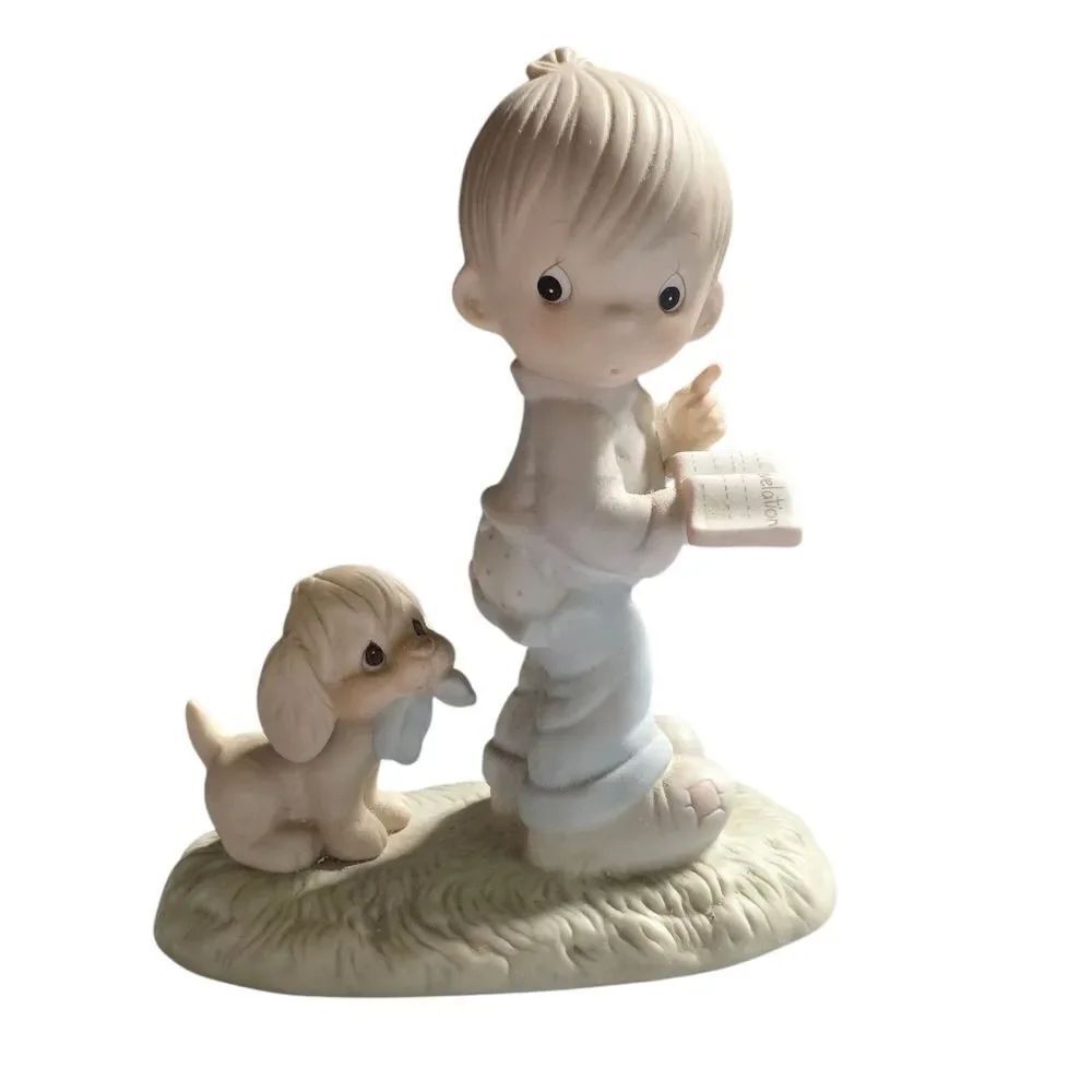 Vintage 1976 Enesco 'Praise The Lord Anyhow' Statue